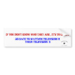 BLIND LEADING THE BLIND bumper stickers