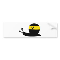 blind snail icon bumper sticker