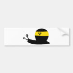 blind snail icon bumper sticker