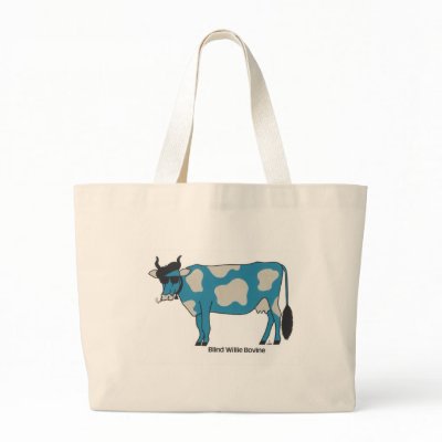 Blind Willie Bovine Canvas Bag by bovinedesigns