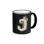 Bling alphabet J Mugs