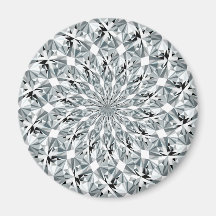 Bling-bling pattern refrigerator magnet