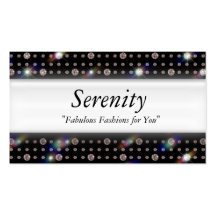 Bling Diamond 100 Business Card Template
