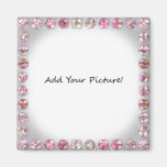 Bling Picture Frame!  Add your own picture. Refrigerator Magnets