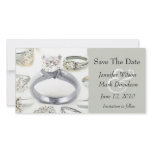 Bling Rings Save The Date Photo Card photo cards