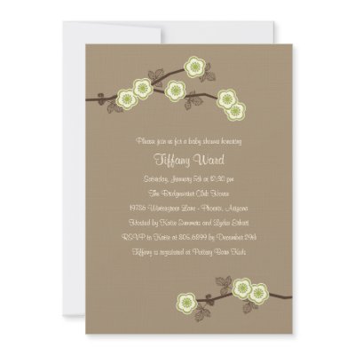 Blissful Blossoms Baby Shower Invitation by berryberrysweet