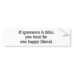 Blissful Liberal bumper stickers