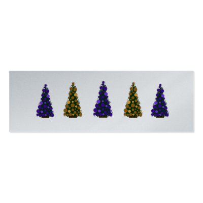 Blissfull Purple and Gold Greetings Christmas Tags by HolidayFun