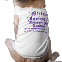 Blitzen Jacksons Reindeer Pull Coalition Doggie Tee Shirt