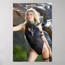 BLK1 Swimsuit Model - Brooke C - Scuba Gear Posters