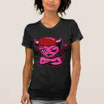 blk_Girly_Devil_Cartoon T Shirts