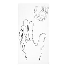 Blob Hand Photo Card Template
