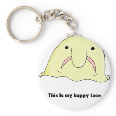 Blobfish Key Chain by RoboInvisaBunny