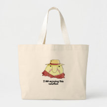 Blobfish on vacation canvas bags