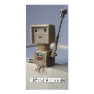 Block Bots Photo Card by OnyxandTopaz