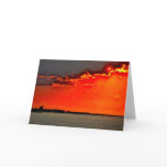 Block Island North Lighthouse at Sunset Painting Card