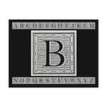 Block Letter "B" Woodcut Woodblock Inital