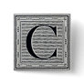 Block Letter "C" Woodcut Woodblock Inital