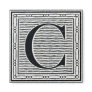 Block Letter "C" Woodcut Woodblock Inital