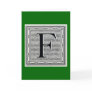 Block Letter "F" Woodcut Woodblock Inital