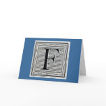 Block Letter "F" Woodcut Woodblock Inital