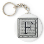 Block Letter "F" Woodcut Woodblock Inital