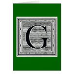 Block Letter "G" Woodcut Woodblock Inital