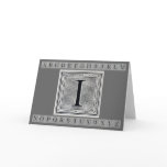 Block Letter "I" Woodcut Woodblock Inital
