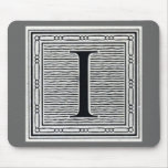Block Letter "I" Woodcut Woodblock Inital