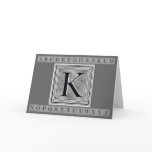 Block Letter "K" Woodcut Woodblock Inital