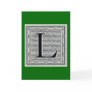 Block Letter "L" Woodcut Woodblock Inital
