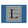 Block Letter "L" Woodcut Woodblock Inital
