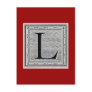 Block Letter "L" Woodcut Woodblock Inital