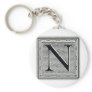 Block Letter "N" Woodcut Woodblock Inital