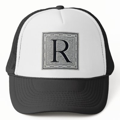 Block Letter "R" Woodcut Woodblock Inital by ZephyrusBooks