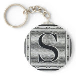 Block Letter "S" Woodcut Woodblock Inital
