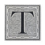 Block Letter "T" Woodcut Woodblock Inital