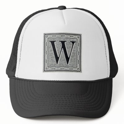 Block Letter "W" Woodcut Woodblock Inital by ZephyrusBooks