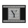Block Letter "Y" Woodcut Woodblock Inital