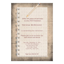 Block Note Retirement Invite