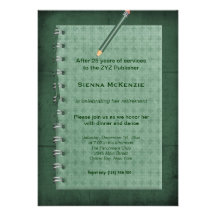 Block Note Retirement Personalised Announcement