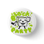 Block Party Button, Green