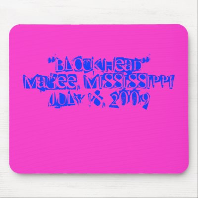 "BLOCKHEAD" MOUSE PADS by Mageedesigns
