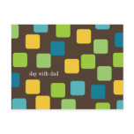 Blocks Father's Day Invitation Postcard
