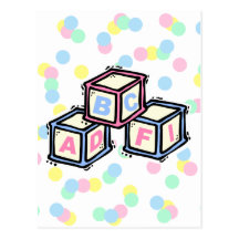 Blocks Post Card