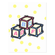 Blocks Postcard