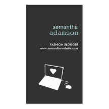 BLOGGER in GRAY Business Card