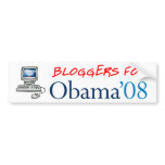 Bloggers for Obama Bumper Sticker