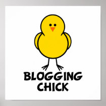 Blogging Chick Poster