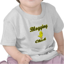 Blogging Chick Tee Shirts